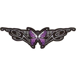 Lethal Threat Purple Tribal Butterfly Patch, 12"x3", LT30027 💸